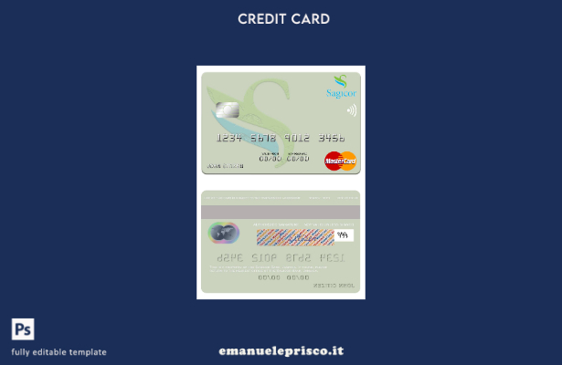 modello mastercard Jamaica Sagicor Bank in stile verificato